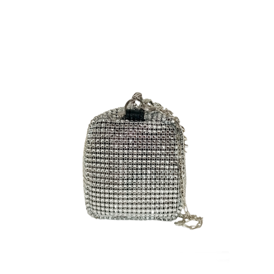 Borsetta Strass Silver Patty Borsetta Strass Silver Patty