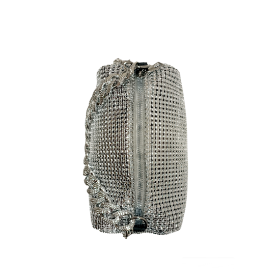 Borsetta Strass Silver Patty Borsetta Strass Silver Patty