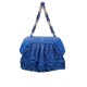 Pochette in ecopelle e pizzo Blu Romantica Pochette in ecopelle e pizzo Blu Romantica