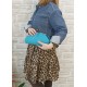 Pochette in Rafia Azzurra Nuvola Pochette in Rafia Azzurra Nuvola