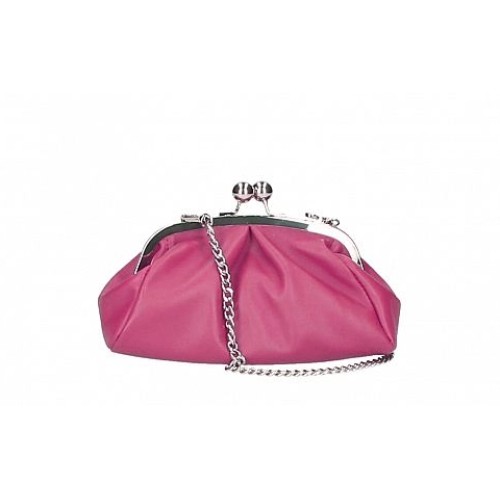 Pochette in pelle Fucsia Nuvola