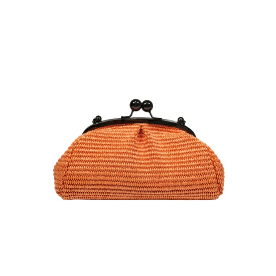 Pochette in Rafia Arancione Nuvola Pochette in Rafia Arancione Nuvola