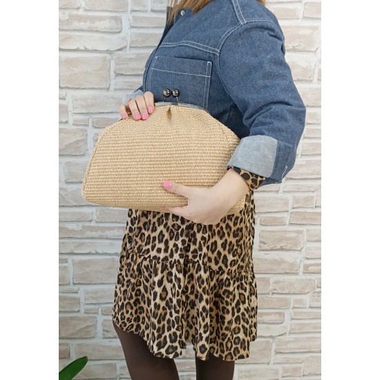 Pochette in Rafia Big Sabbia Nuvola Pochette in Rafia Big Sabbia Nuvola