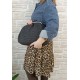 Pochette in Rafia Big Total Black Nuvola Pochette in Rafia Big Total Black Nuvola