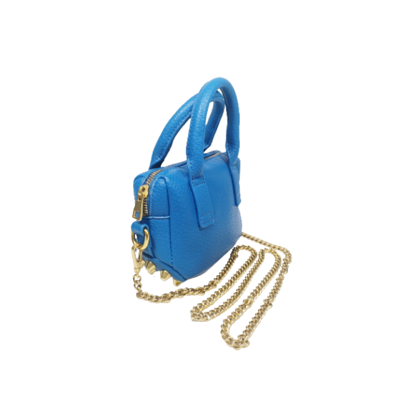 Borsetta in Ecopelle Blu Poppy Borsetta in Ecopelle Blu Poppy