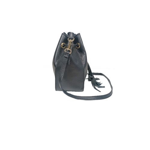 Secchiello in Pelle Nero Dallas
