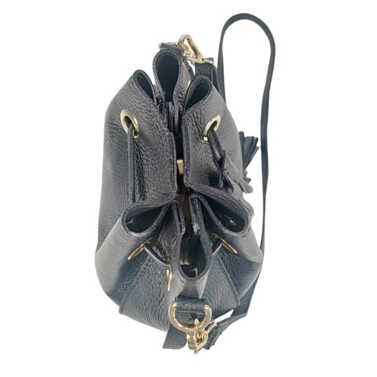 Secchiello in Pelle Nero Dallas Secchiello in Pelle Nero Dallas