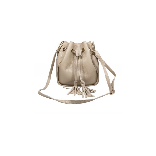 Secchiello in Pelle Taupe Dallas