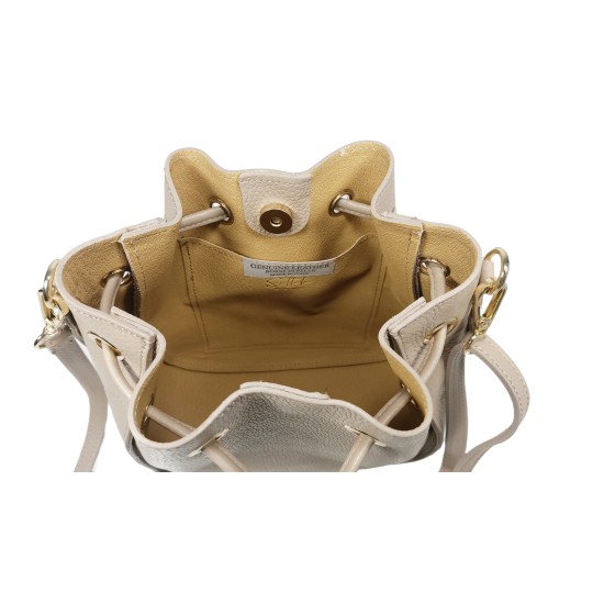 Secchiello in Pelle Taupe Dallas Secchiello in Pelle Taupe Dallas