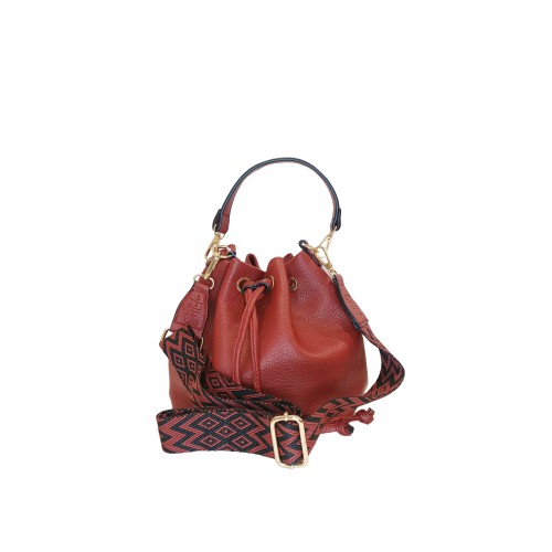 Secchiello in Similpelle Rosso Sally