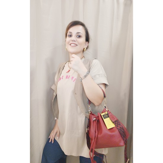 Secchiello in Similpelle Rosso Sally Secchiello in Similpelle Rosso Sally