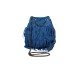 Secchiello in Pelle Scamosciata Blu Denim Texas Secchiello in Pelle Scamosciata Blu Denim Texas