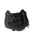 Secchiello in Pelle Scamosciata Nera Texas Secchiello in Pelle Scamosciata Nera Texas